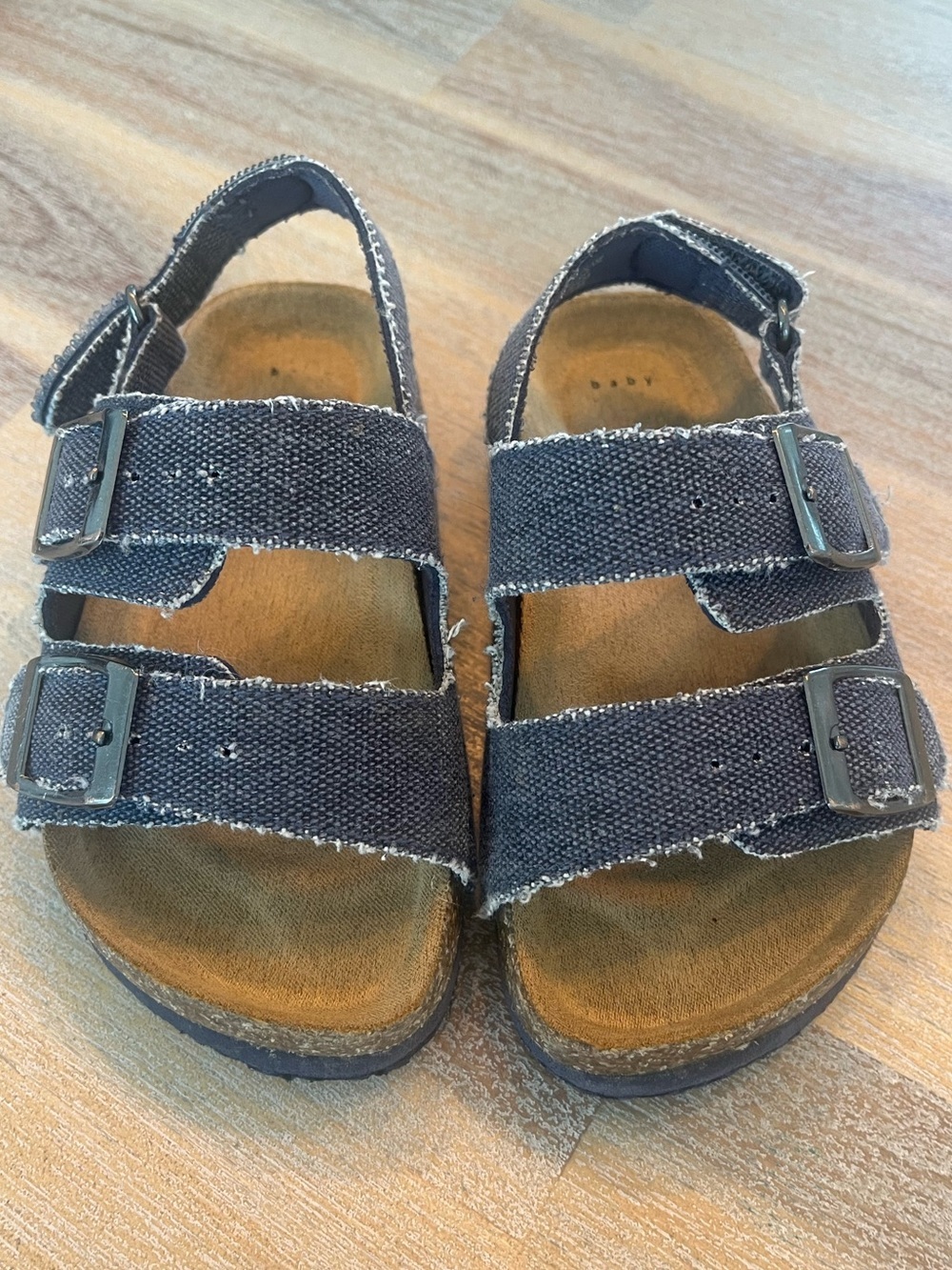 Baby Gap Navy Buckle Toddler Sandal Strap Adjustable 5T/6T Summer Shoe Slip On